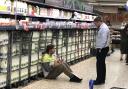 A peaceful protest in a Bournemouth Tesco for animal cruelty