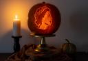 Szimonetta Zombori has created a pumpkin tribute to Queen Elizabeth II