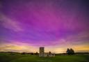 The Northern Lights over Knowlton Church