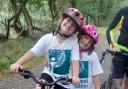 : Sisters Macy and Pippa get on their bikes for Forest Holme Hospice Charity