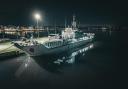 The Algerian warship was seen loading equipment on March 20. (Credit:  Maksymilian Michalczewski)