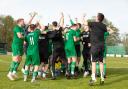 Hamworthy Rec celebrate their title win