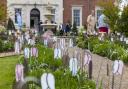 Flowers on display at Merley House