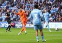 Kieffer Moore opened the scores away at Coventry