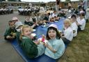 pJubilee1 - pic by Richard Crease - Stanley Green First school jubilee celebrations. the pupils enjoy a party in the playground