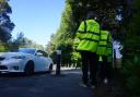 Community speed watch volunteers in Lilliput Road, Poole