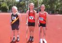 Lumen Myers (left), Mila Desborough (centre) and Bethany Cassidy (right)