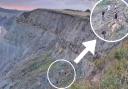 Teens climbing dangerous West Bay cliffs