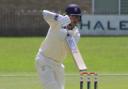 Finn Gordon on his way to scoring 123 in the first innings vs Wales