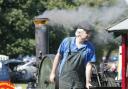 Pix by Andy Horsfield - 14/08/04 - purCou04 15th Annual Studland Country fair.......getting all steamed up on a steam road roller..