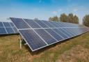 Solar Farm in the Countryside STOCK