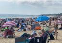 Bournemouth beach during the summer