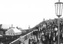 Echo picture from January 2 1965 of mods and rockers on Bournemouth's West Cliff