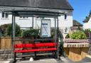 A bus shelter has built installed outside Lynne's house on Wimborne Road.