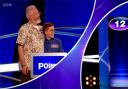 Daisy Colebeck and her dad on Pointless