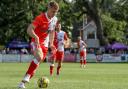 Tom Hewlett (Poole) scored the Dolphins only goal of the game as they drew 1-1 to Swindon Supermarine in the FA Cup 1st Qualifying Round.