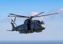 A Merlin Mk4 helicopter was involved in a night-flying training exercise when it ditched off the Dorset coast.