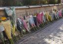 Flower memorial in memory of Cameron Hamilton.