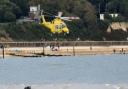 Dorset and Somerset Air Ambulance, HM Coastguard, Dorset Police and the RNLI were alerted to reports of a person in difficulty off Avon Beach.