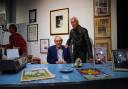 Ray Foulk (left) and John Giddings at Experience 25 (Jonathan Brady/PA)