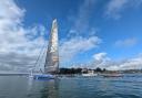 Solo sailor sets sail from Poole to train for round-the-world yacht race