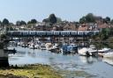 Distance view of Lymington bridge