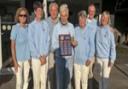 Swanage High Handicap team with the trophy