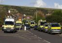 Emergency services outside Gainsborough care home in Swanage