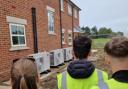 Students from Brockenhurst College visited the new development of ten houses and six flats at Moore Close on October 21 and 23.