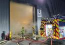 'Avoid the area': Firefighters tackle huge blaze at recycling centre