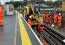 National Rail working on the Brockenhurst line.