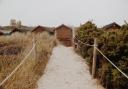 An autumnal day on Knoll Beach in Studland