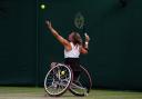 File photo: Lucy Shuker in action at Wimbledon earlier this year