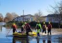 Flooding at Iford Bridge Home Park