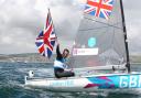 GOLDEN BOY: Ben Ainslie celebrates yesterday