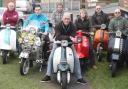 Some of the scooter riders who will be taking part in the search