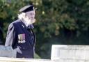 A veteran at the war memorial in Bournemouth. Picture: Sally Adams