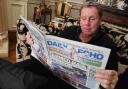 READING UP: Harry catches up with the news in the Echo