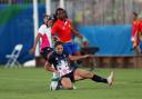 Poole's Amy Wilson-Hardy in action against Japan on Friday. Picture PA