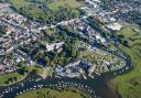 An aerial view of Christchurch