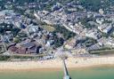 Aerial images of the area submitted by Stephen Bath. .Bournemouth Pier, seafront and the Bournemouth town centre. .MUST CREDIT - Photo by Stephen Bath..