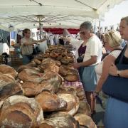 French market in Poole - September 11, 1999..