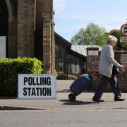 Voters at the Christchurch Road polling station in Ringwood. ..