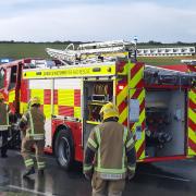 Car 'completely destroyed' after incident on A31