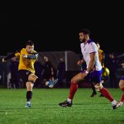 Action from Poole Town's 1-0 home victory over Gosport Borogh (Pictures: Jon Ashworth)