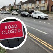 Blandford Road is closed for three weeks.