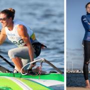 Bryony Shaw and Alysia Gibson are delighted for Team GB's Emma Wilson Pictures: MARTIN RICKETT/PA WIRE & RYA