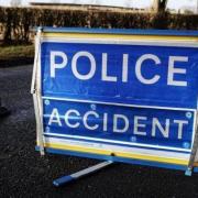 Road closed after motorcycle crash