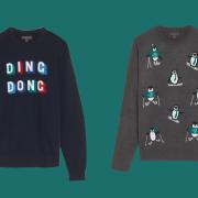 Two Christmas jumpers that are part of the M&S collection. Credit: M&S