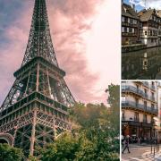 Three pictures of French destinations. Credit: Canva